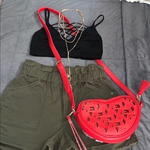 Zero Negative Heart purse or belt bag